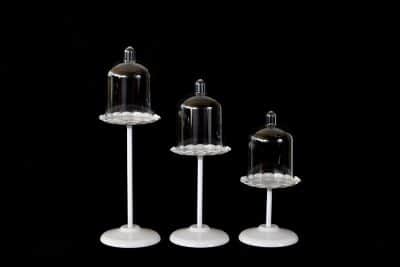 מעמד קאפקייקס/נרות לבן