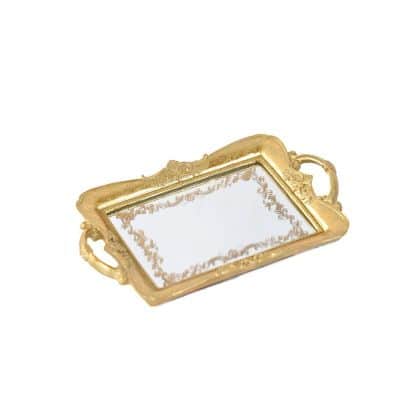 מגש מראה זהב